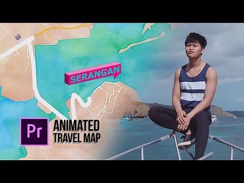 Animated Travel Map Seperti Vlog Agung Hapsah - Adobe Premiere Pro (Indonesia)