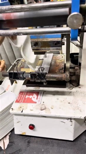 Logo printed in production line #machine #factoryproducts #printing