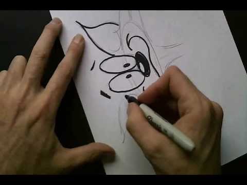 LEARN HOW TO DRAW a cartoon animal - step by step art instructional drawing lesson for kids
