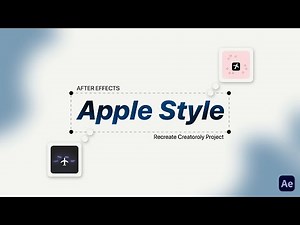 Apple-Style UI Motion Graphics in After Effects | Recreate Creatoroly Project (FREE Project Files)