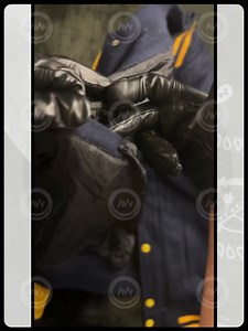 Blue Wool Varsity Jacket: Gold Leather Sleeves, College Letterman - Etsy