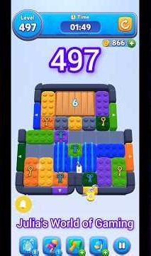 COLOR BLOCK JAM LEVEL 497 #colorblocks #gaming #colormatching #colorsorting #games #colorwheel