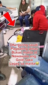 Ofw galing saudu pagdating Naia bukas ang malita at nawawala pa ang gold naka lagay sa malita 😭| Ctto alvin alvz vlogs | BANIE TV VLOG