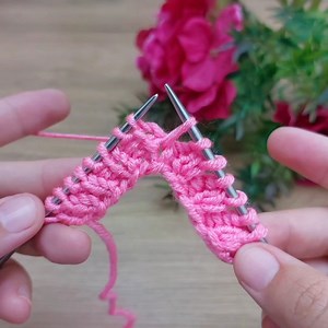 75K views · 728 reactions | Wonderful ❅pink color very easy two Needle knitting pattern explanation #knitting #crochet | Aslı ile El Sanatları | Facebook