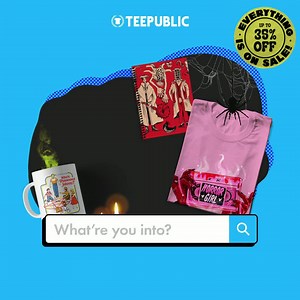 Search for whatever you love. 🕸👻 Up to 35% off now. | TeePublic.com