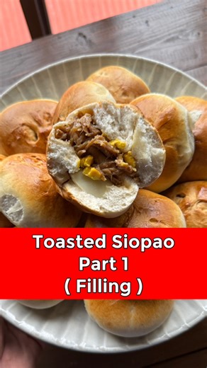 62K views · 612 reactions | Toasted Siopao part 1 How to make Filling Ingredients 1 kilo pork shreded (or chicken breast boiled) Garlic Inion 1/3 cup soy sauce 2-4 tbsp oyster 3-4 pcs star anise Pepper Water 1-2 cup Slury 1/2 cup water 2-4 tbsp cornstarch #toastedsiopao #pangnegosyo #siopao | YourMayores Food | Facebook