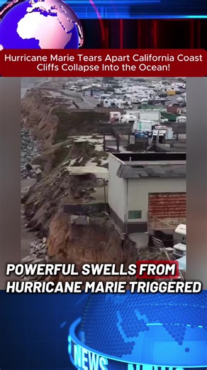 Hurricane Marie Tears Apart California Coast — Cliffs Collapse Into the Ocean! #HurricaneMarie #California #Pacifica #CoastalErosion #CliffCollapse
