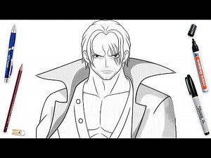 How To Draw Shanks Easy Step By Step | One Piece Drawing Tutorial