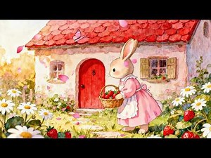 A Sweet Spring Strawberry Day 🍓 | Cozy Storybook Folk Music