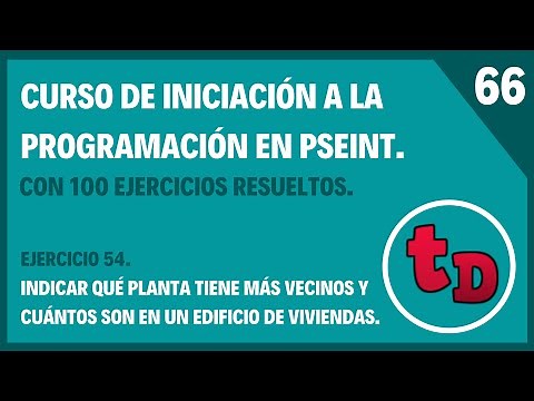 66-Ejercicio 54 resuelto en PSeInt. Indicar la planta de un edificio tiene más vecinos y cuántos son