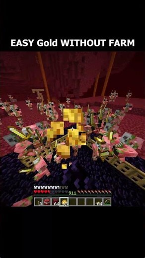 Minecraft Easy Gold Without Farm Moment