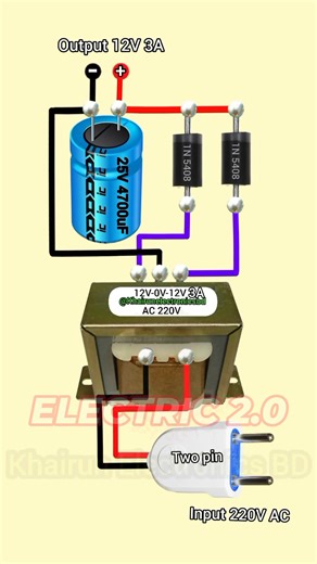 How to Convert AC 220V to DC12V | Electric 2.0