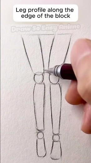 How to draw anime legs for beginners #subscribe #shorts #drawing