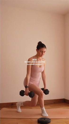 NEW legs & glutes dumbbell workout live #dumbbellworkout #gluteworkout #legworkoutathome