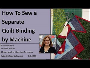 How to do a Separate Binding AKA French Binding by Machine