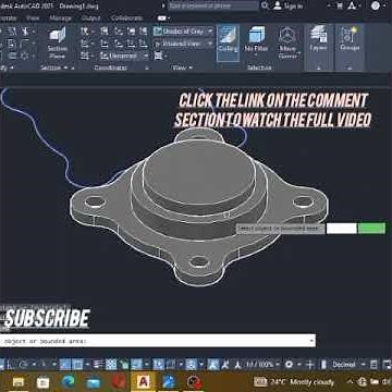 AutoCAD 3D Flange Tutorial for Beginners | Step-by-Step Mechanical Part Modeling