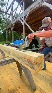 Installing posts & beams #woodwork #woodworking #timberframebuilds #fyp #diy #reels #farmlife #house | Tick Creek Ranch