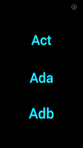 Act | Ada | Adb | the fast enter #shorts