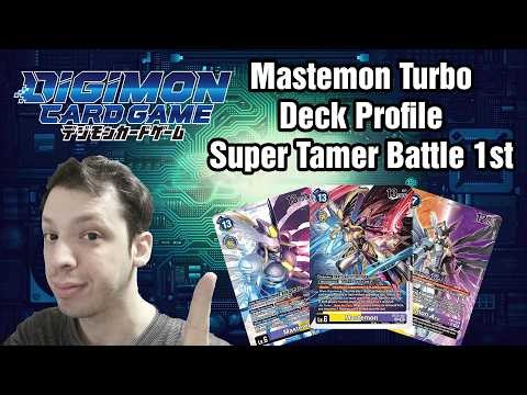 Digimon TCG- Mastemon Turbo Deck Profile - 1st Place Super Tamer Battle!