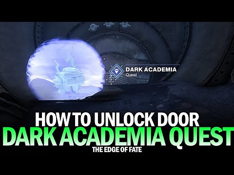 Dark Academia Quest - How To Unlock Door Guide (& Bug Fix In Comments) [Edge of Fate]