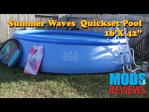 16' Summer Waves Quickset Pool Setup Mod & Review