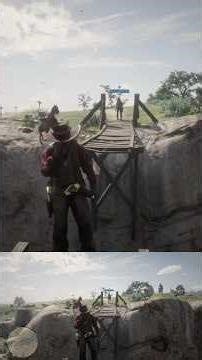 Red Dead Redemption 2 Funny Fail Jumping Bridge