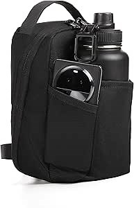 Strongholden Magnetic Gym Bag for Sport, Water Bottle Sling Bag for Men and Women - Keep Your Items off the Dirty Gym Floor With Magnetic Water Bottle Holder (Black)