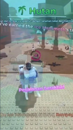 Tutorial Easy Capture Ice Mamot #raiseanimals #animals #robloxgames #robloxshorts #robloxedit #fypシ