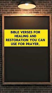 10 powerful Bible verses for healing and restoration
