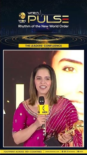 WION World Pulse: Saina Nehwal Receives WION Icon Award At World Pulse Summit