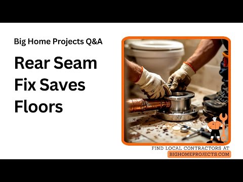 Split Flange Rear-Seam Alignment Guide For Toilets