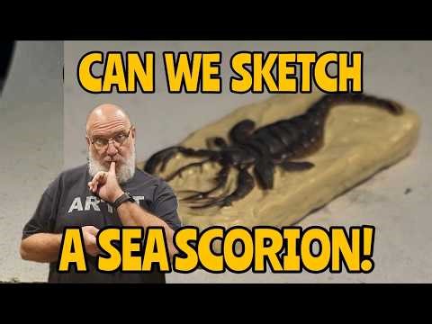 Sea Scorpion Fossil - Sketch Daily day 354