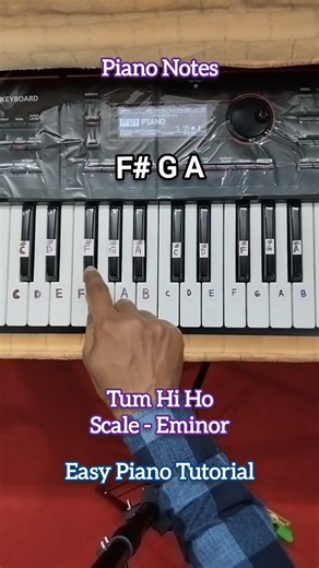 Tum Hi Ho l Aashiqui 2 l Arjit Singh l Easy Piano Tutorial l Easy Keyboard Notes By Ranjan Munna
