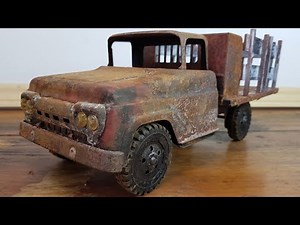 Incredible Restoration Of A 1958 Tonka Farm Stake Truck