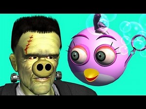 FRANKENSTEIN meets the Angry Birds ♫ 3D animated game mashup ☺ FunVideoTV - Style ;-))