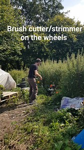 Brush cutter on the wheels #farming #farm #hobby #gardening #garden | Welsh cottage by Zina