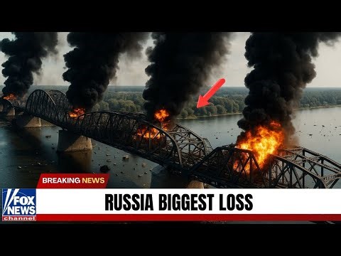 Ukraine Waited Until 500 Russian Vehicles Were on the Bridge — Then This Happened | US Navy