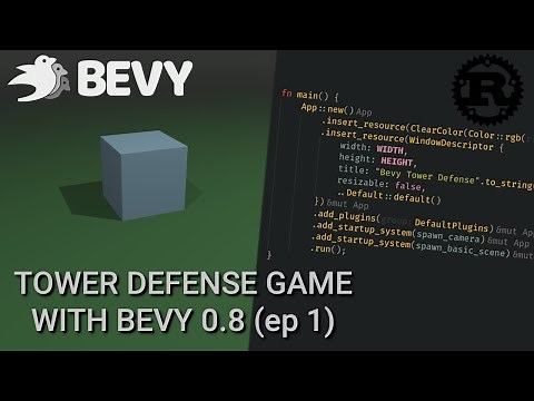 Bevy 0.8 Intro Tutorial - A Basic 3d Scene (Ep1) (Updated to 0.9 Check Description)
