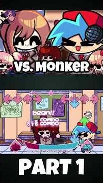 FNF - VS. Monker - 1.5 Update [PART 1|Warm Up] (NEW DEMO) (FNF MOD) #shorts