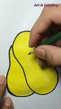 Learn to Draw a PERFECT Squash with Wafee Easily? #art #artandcraft #drawingtutorial #painting