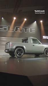 6.9K views · 22 reactions | Jeff Bezos-backed Slate Auto has come out of stealth, with EVs built without all the high tech bells and whistles. The Blank Slate truck doesn't even come with paint which allows customers to fully customize their ride and skip and costly add-ons that they don't need. | TechCrunch | Facebook