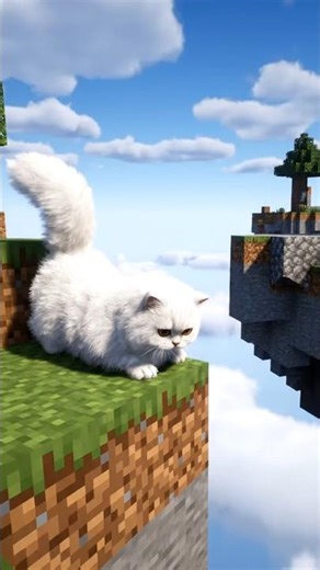 cat parkour in Minecraft #minecraft #cat #catsminecraft #minecraftshorts #shorts #fyp