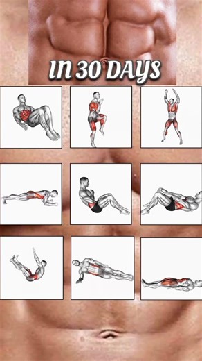 30 Day Six Pack Challenge 💪