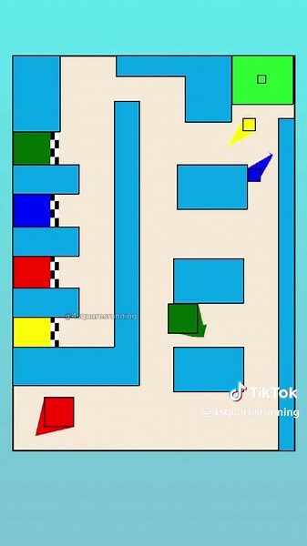 Square Race Competition: Fun with Colorful Blocks