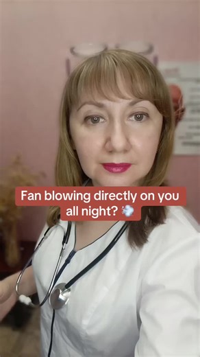 Your fan is hurting you while you sleep. Neck pain. Stiffness. Nerve compression. And it happens every night. Move the fan. Or deal with the pain. #sleepdamage #doctore #fanproblems #healthwarning #medicine