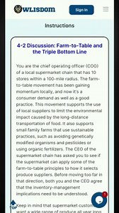 Exploring Farm-to-Table Sustainability: QSO 321 4-2 Discussion Guide