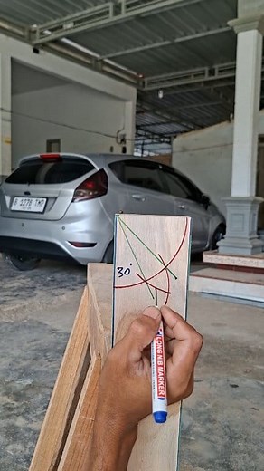 Tricks for drawing a 30° angle | Putra Sulung