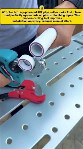 Professional Battery-Powered PPR Pipe Cutter | Fast, Clean & Precise Plastic Pipe Cutting
