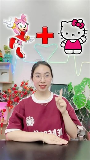 How to draw Amy Rose Hello Kitty #drawing #shorts #art