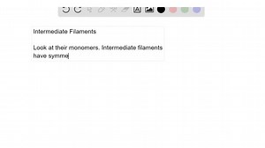 SOLVED:Why are intermediate filaments apolar, even though they are… | Numerade
